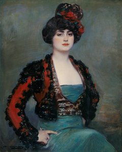 Julia - Casas, Ramon (1866-1932) - ca. 1915 - Olja på duk - 85x67 - Carmen Thyssen Museum, Malaga