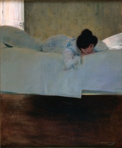 Lathet - Lathet - Målning av Ramon Casas (1866-1932) - ca. 1898 - Olja på duk - 32643 - Kataloniens nationella konstmuseum, Barcelona