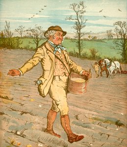 ...bonden som sådde säden, c1878. av Randolph Caldecott