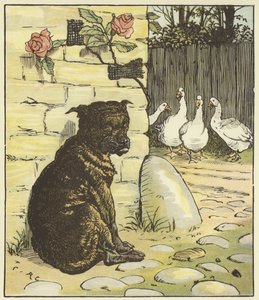 The House That Jack Built (färg litho) av Randolph Caldecott