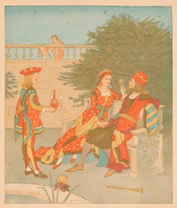 Hjärtornas knep och hjärtans drottning, 1880. av Randolph Caldecott