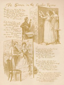 Skärmen i trärummet, 1886 av Randolph Caldecott
