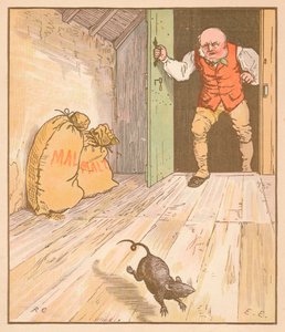 Råttan åt malten..., c1878. av Randolph Caldecott