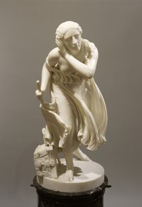 Nydia, The Blind Flower Girl of Pompeii, ca 1888 (marmor) av Randolph Rogers