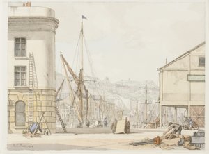 Hotel de Paris, Dover (bläck och akvarell på papper)