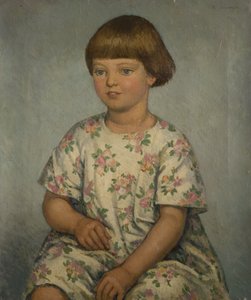 Portrait of a Child, mitten av 1900-talet (olja på duk)