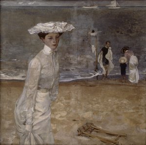På stranden (olja på duk) (se även 164323)