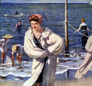 Vid vattnet, illustration av Raoul du Gardier (1871 - 1952).