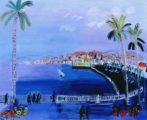 Baie des Anges, Nice, ca 1926 (olja på duk)