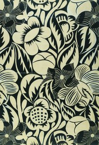 Svarta och vita blommor; Les Fleurs Noires et Blanches av Raoul Dufy
