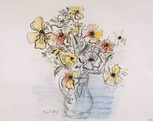 Bukett av anemoner av Raoul Dufy