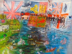 Henley, flag regatta av Raoul Dufy