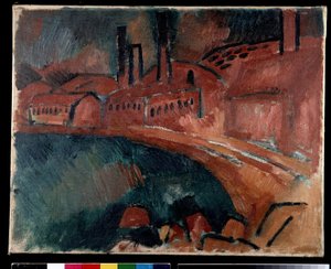 La Tuilerie saint Henri eller fabriken Industrilandskap av Raoul Dufy