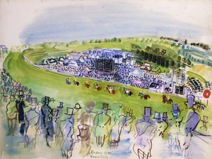 Le Jour du Derby (Epsom, Royal Enclosure) av Raoul Dufy