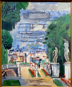 Le parc de Saint Cloud, 1900-talet (olja på duk) av Raoul Dufy