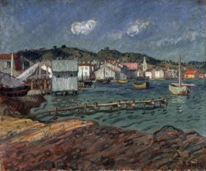 Hamnen i Martigues av Raoul Dufy