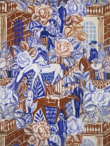 Les Elegantes a la Bagatelle, ca 1919-20 (gouache på papper)