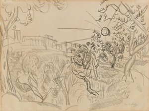 Olivträd i Provence av Raoul Dufy