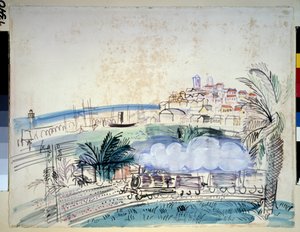 Järnväg har Antibes av Raoul Dufy