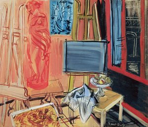 Stilleben (olja på duk) av Raoul Dufy