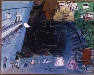 The Black Cargo (olja på duk, 20-talet) av Raoul Dufy