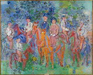 Ryttarna i skogen av Raoul Dufy