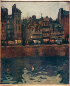 Hamnen i Le Havre i skymningen av Raoul Dufy