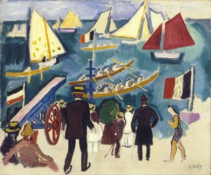 The Regatta, ca 1908-10 (olja på duk) av Raoul Dufy