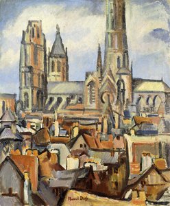 Rouens tak; Les Toits de Rouen, ca 1902-03 (olja på duk) av Raoul Dufy