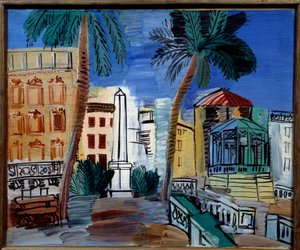 Utsikt över obelisken i Hyeres av Raoul Dufy