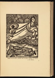 Träsnitt ur Martial Elegies av Roger Allard (1885-1961)