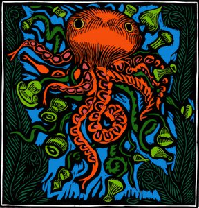 Zoologi / Marint liv / Bläckfisk av Raoul Dufy