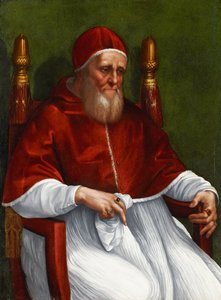 Porträtt av påven Julius II av Raphael (1483 1520) (& studio)