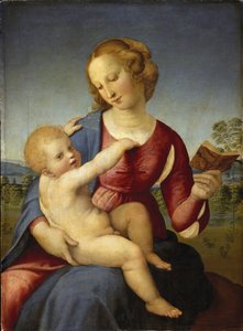 Madonna Colonna - Raphael (Raffaello Sanzio 1483 - 1520) - 1508 - Olja på trä - 78,9x58,2 - Staatliche Museen, Berlin av Raphael
