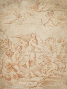 Galateas triumf av after Raphael