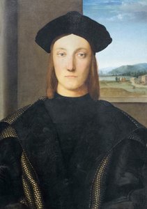 Porträtt av Guidubaldo da Montefeltro av Raphael (1483-1520)