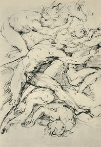 Stridsscenen, tidigt 1500-tal, 1943. av Raffaello Sanzio Raphael