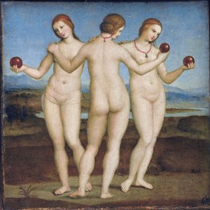 De tre gracerna av Raphael