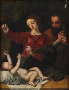 Den heliga familjen av Raphael