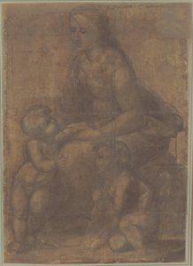 Madonnan och barnet med Johannes Döparen av Raphael