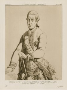 Baron Gideon von Laudon, österrikisk general, cirka 1790 av Raphael Jacquemin