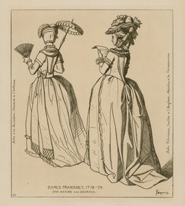 Franska kvinnor, 1778-79 av Raphael Jacquemin