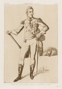 Gentleman - bror till kungen, efter en gravyr från 1814 av Raphael Jacquemin