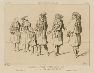 Tysk nationaldräkt - Hertigdömet Sachsen-Altenburg (1815)