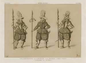 Helleberdier av en furstes kortege, 1615-1620 av Raphael Jacquemin