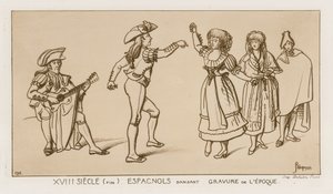 Spanska dansare i slutet av 1700-talet av Raphael Jacquemin