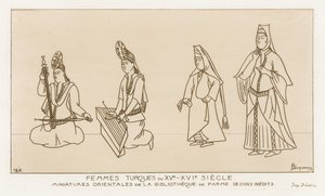 Turkiska kvinnor från 1400-1500-talen av Raphael Jacquemin