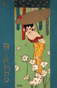 Geisha, ca 1900 (illustration) av Raphael Kirchner