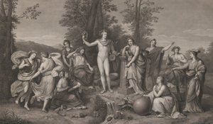 Apollon och muserna på Parnassus, 1784, 1784.
