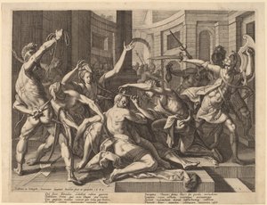 Delilah klipper Simsons hår, 1589.